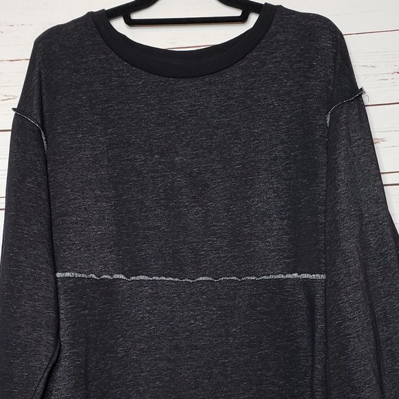 Maeve by Anthropologie Black Crew Neck Sweatshirt - Picture 2 of 13